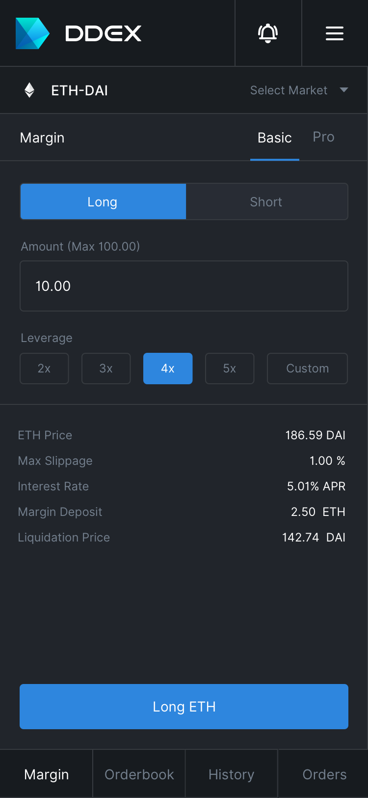 DDEX - Decentralized Margin Exchange